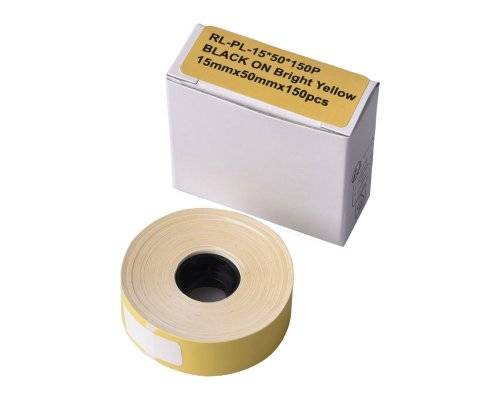 G&G 21248 G&G Etikettenrolle (150 Einzeletiketten 15 x 50mm) Gelb