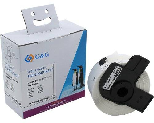 G&G 14948 G&G Etiketten 400 Stück kompatibel mit Brother DK-11201