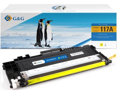 G&G 18452 G&G Toner kompatibel mit HP 117A/ W2072A Y Yellow Gelb