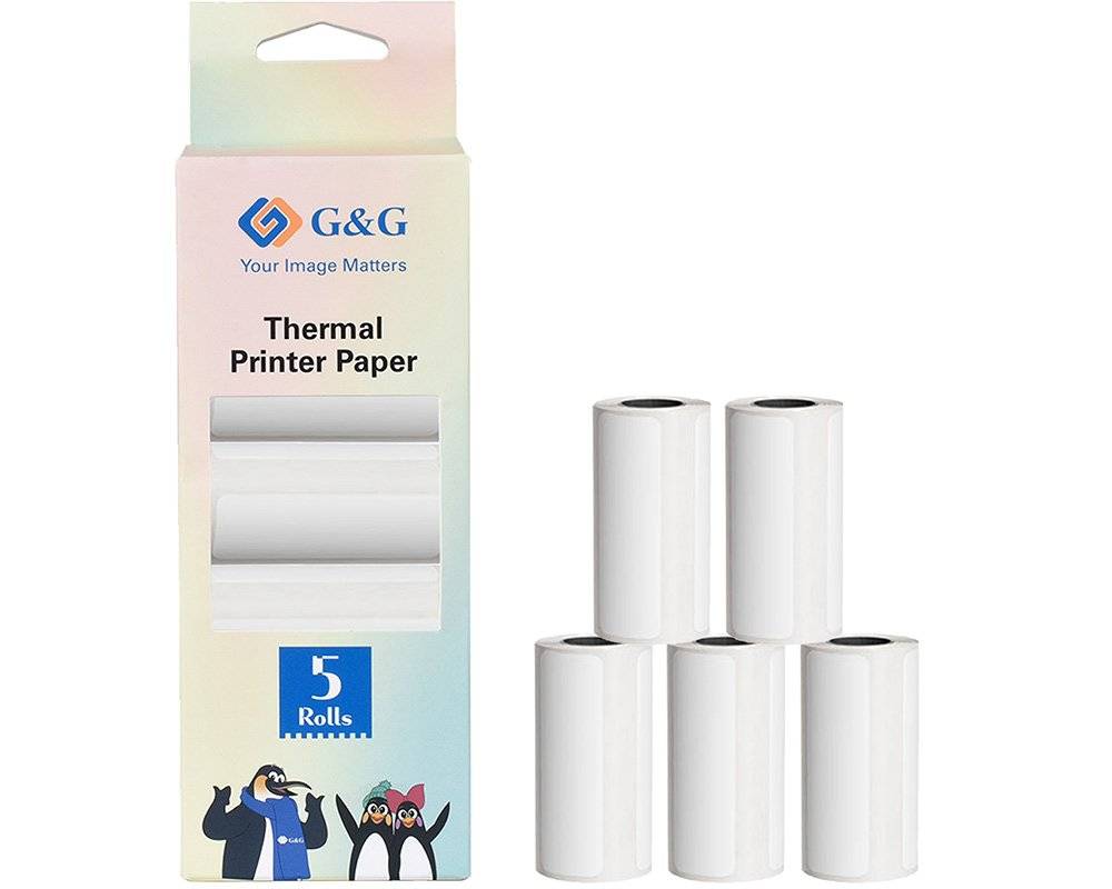 G&G 21692 G&G Thermopapier-Etiketten 5 x 148 Stück 57mm x 15mm