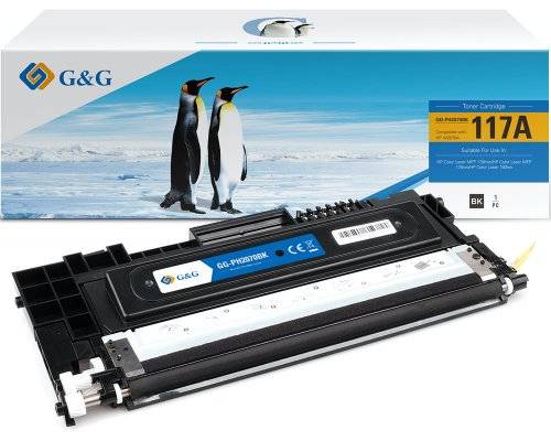 G&G 18450 G&G Toner kompatibel mit HP 117A/ W2070A BK Schwarz