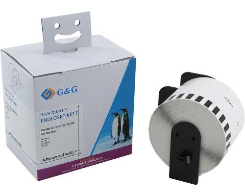 G&G 14985 G&G Etiketten-Rolle kompatibel mit Brother DK-22205