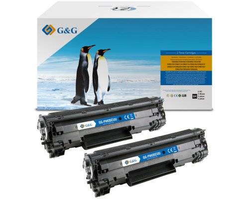 G&G 14989 G&G XL-Toner 2er Set für HP 35AD/ 36AD/ 78AD/ 85AD