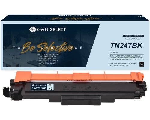 G&G 21135 G&G Select Toner kompatibel mit Brother TN-247BK