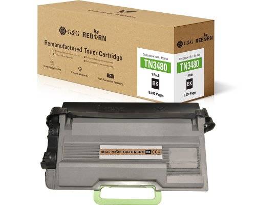 G&G 21179 G&G Reborn-Toner kompatibel mit Brother TN-3480