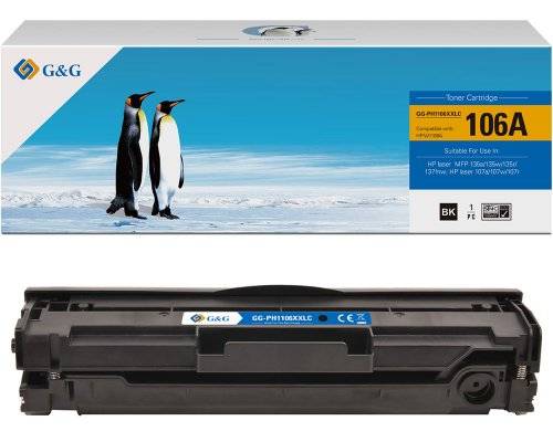 G&G 19628 G&G XXL-Toner kompatibel mit HP 106A/ W1106A