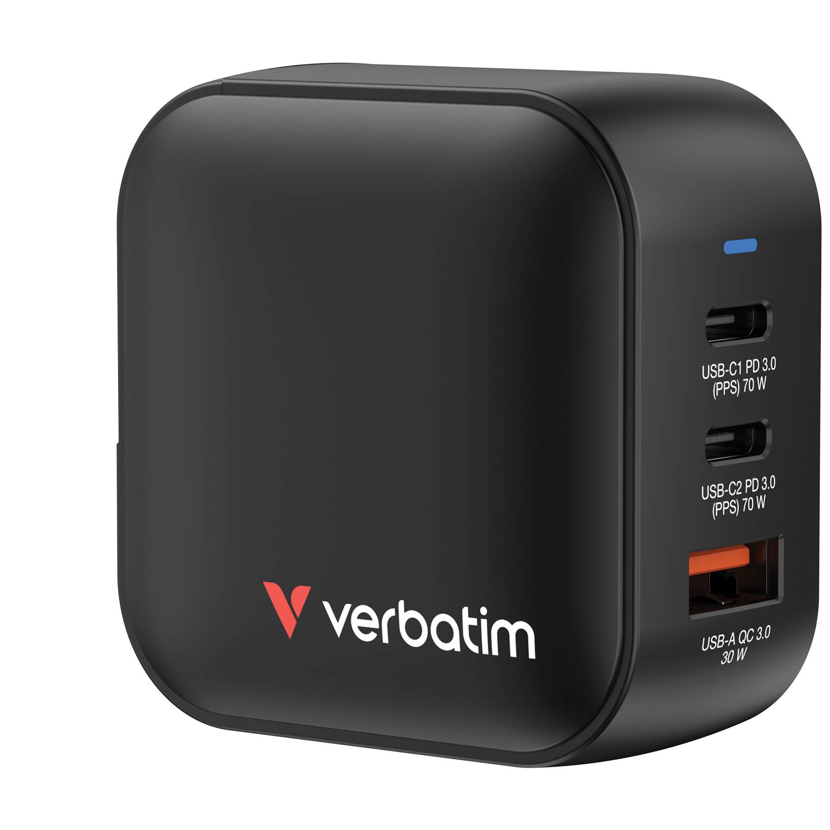 Verbatim 32229 Verbatim Mini GaN Charger 3 Port 70W (EU/UK/US)