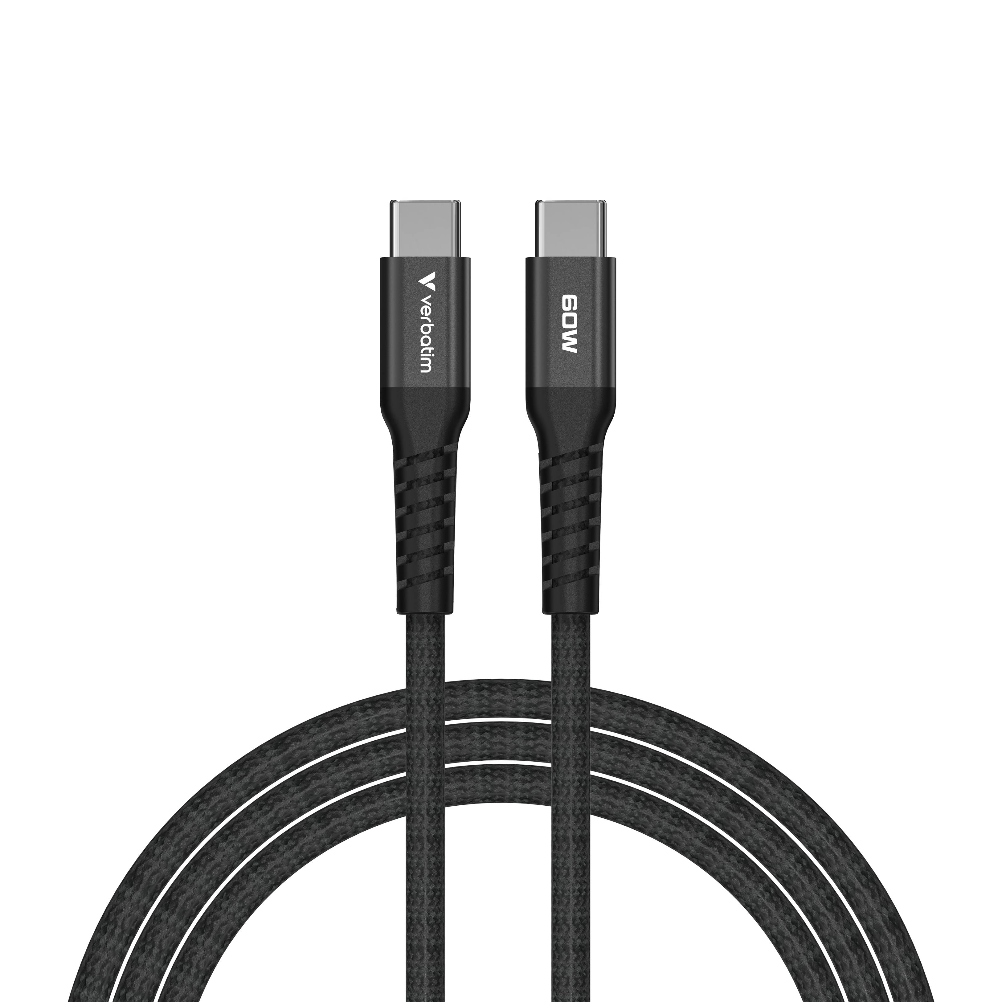 Verbatim 31859 Verbatim Sync & Charge USB-C to USB-C 60W Magn. 120cm Black