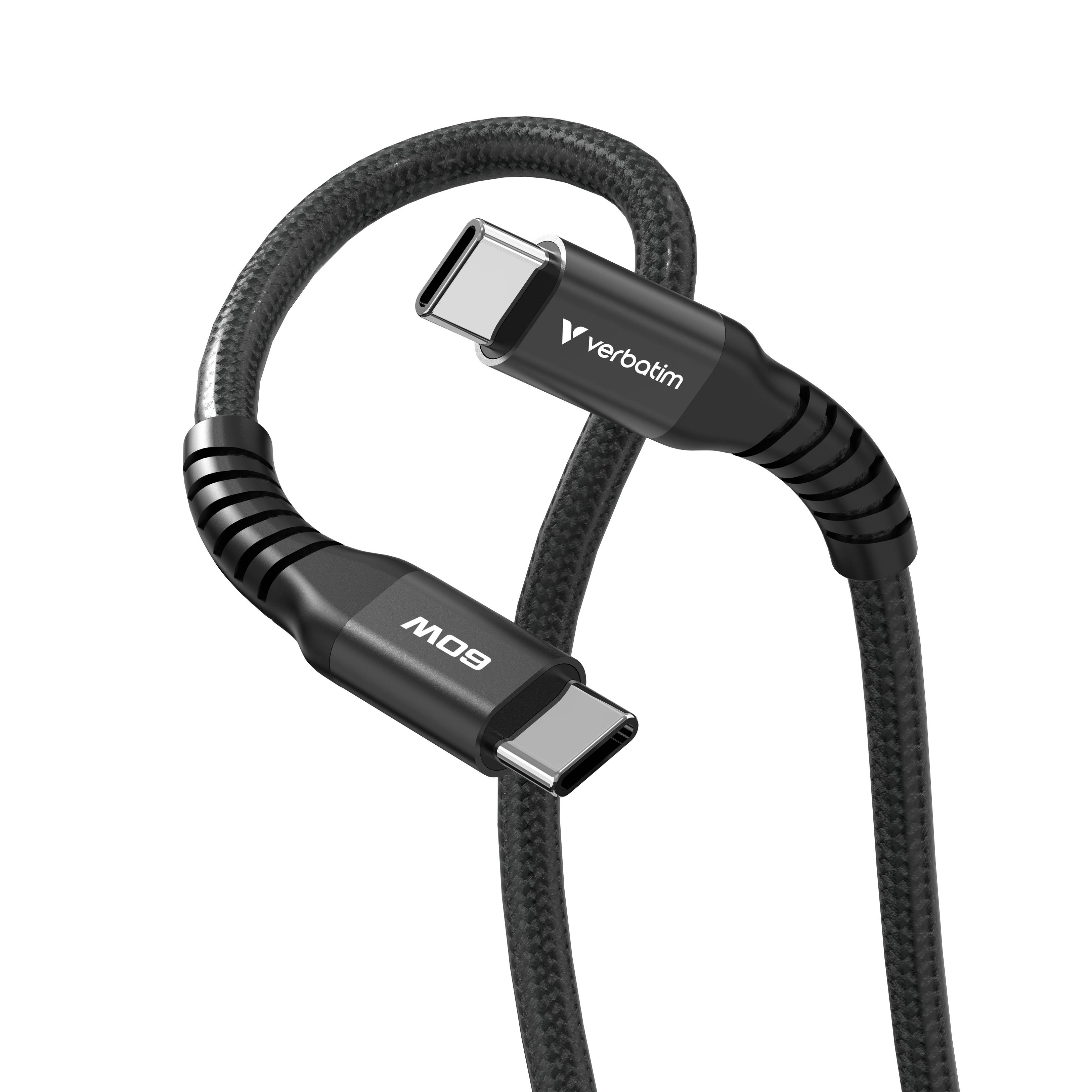Verbatim 31859 Verbatim Sync & Charge USB-C to USB-C 60W Magn. 120cm Black
