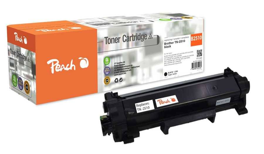 Peach PT1366 Peach Toner Brother TN-2510 (DCP-2620) black 1200 Seiten remanufactured