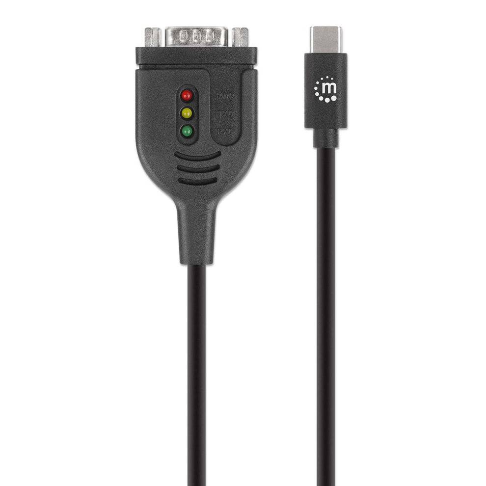 Manhattan 154499 MANHATTAN USB-C auf Seriell DB9/RS232 Adapter PL2303GT 1m