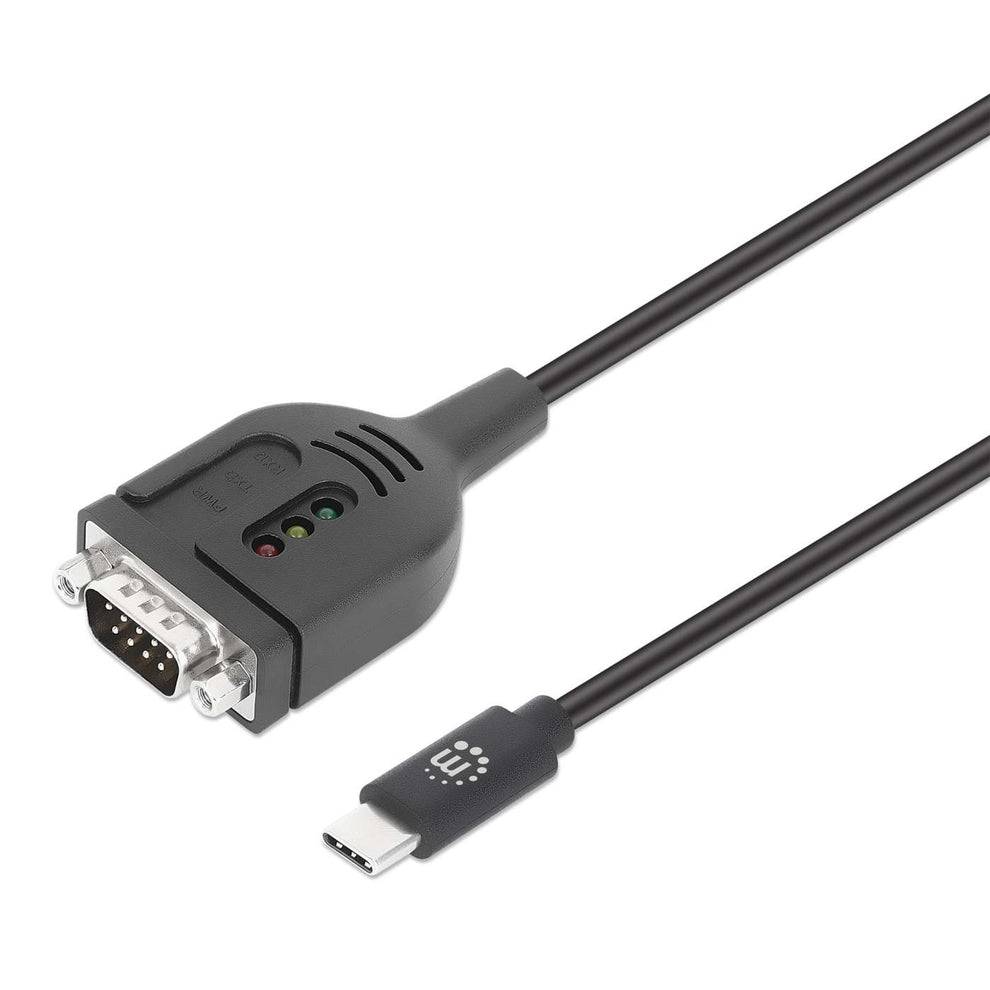 Manhattan 154499 MANHATTAN USB-C auf Seriell DB9/RS232 Adapter PL2303GT 1m