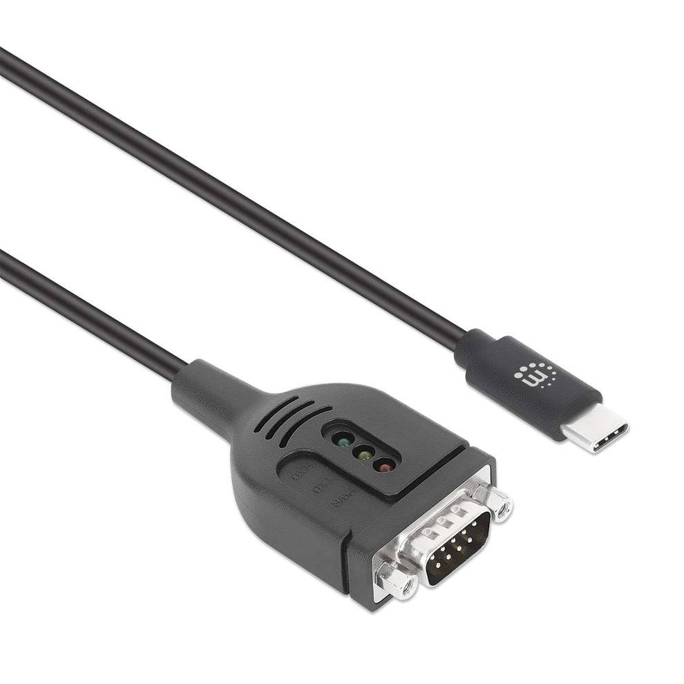 Manhattan 154499 MANHATTAN USB-C auf Seriell DB9/RS232 Adapter PL2303GT 1m