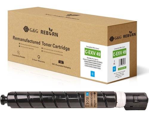 G&G 22030 G&G Reborn-Toner kompatibel mit Canon C-EXV 49 (8525B002) C