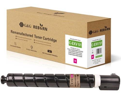 G&G 22050 G&G Reborn-Toner kompatibel mit Canon C-EXV 51 (0483C002) M