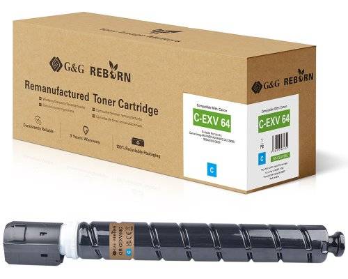 G&G 21946 G&G Reborn-Toner kompatibel mit Canon C-EXV 64 (5754C002) C