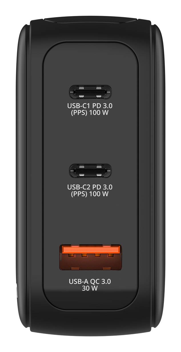 Verbatim 30239 Verbatim Mini GaN Charger 3 Port 100W w Display (EU/UK/US)