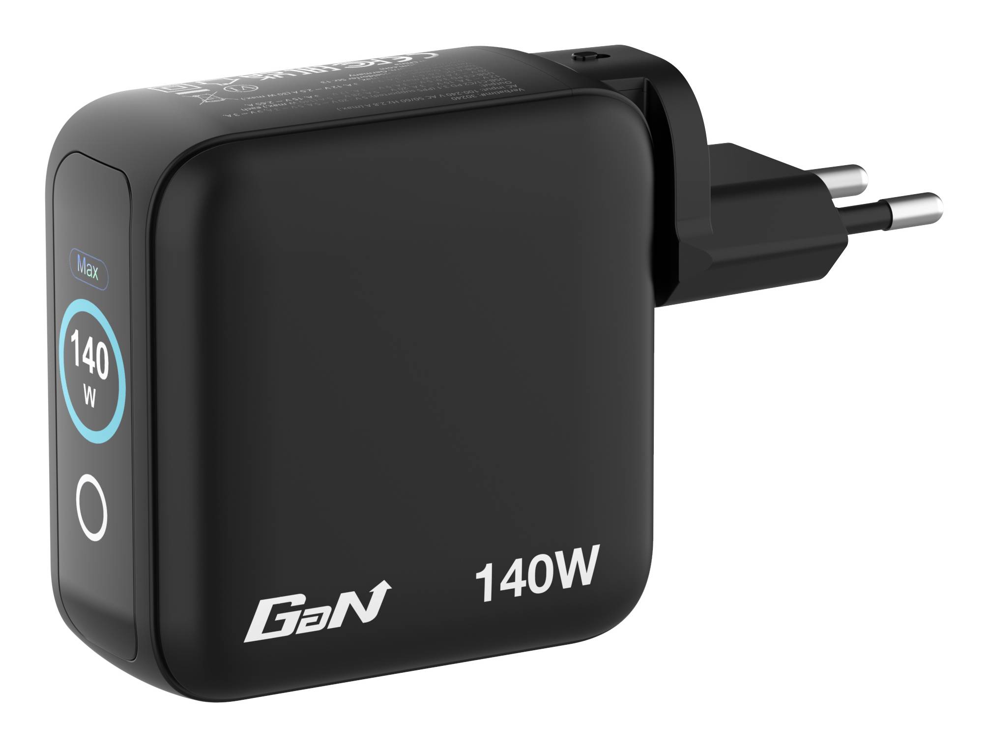 Verbatim 30240 Verbatim Mini GaN Charger 4 Port 140W w Display (EU/UK/US)