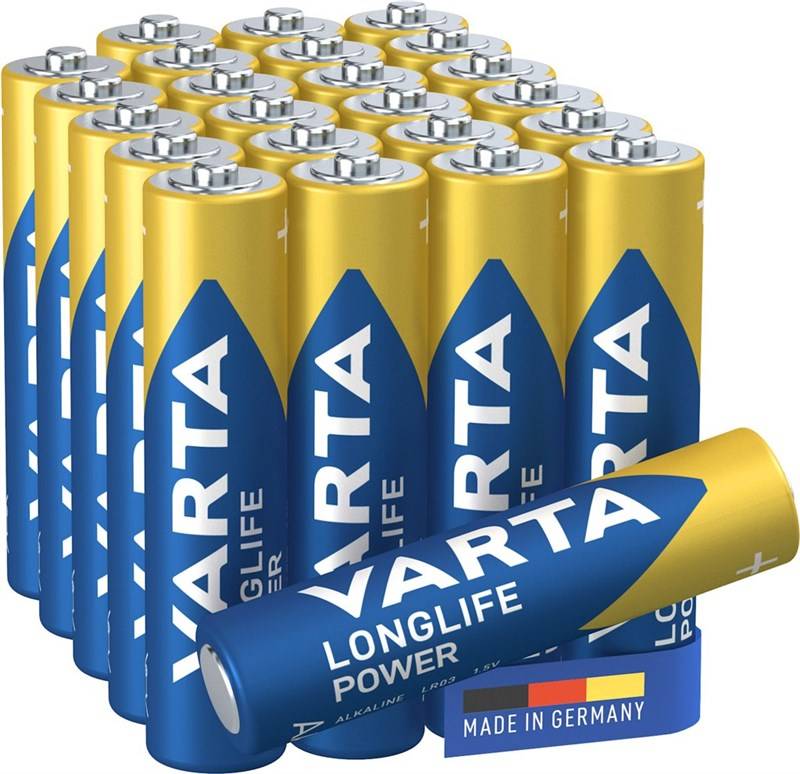 Varta 40883 Longlife Power LR03/AAA (Micro) (4903) Batterie, 24 Stk. in Box - Alkali-Mangan Batterie (Alkaline), 1,5 V