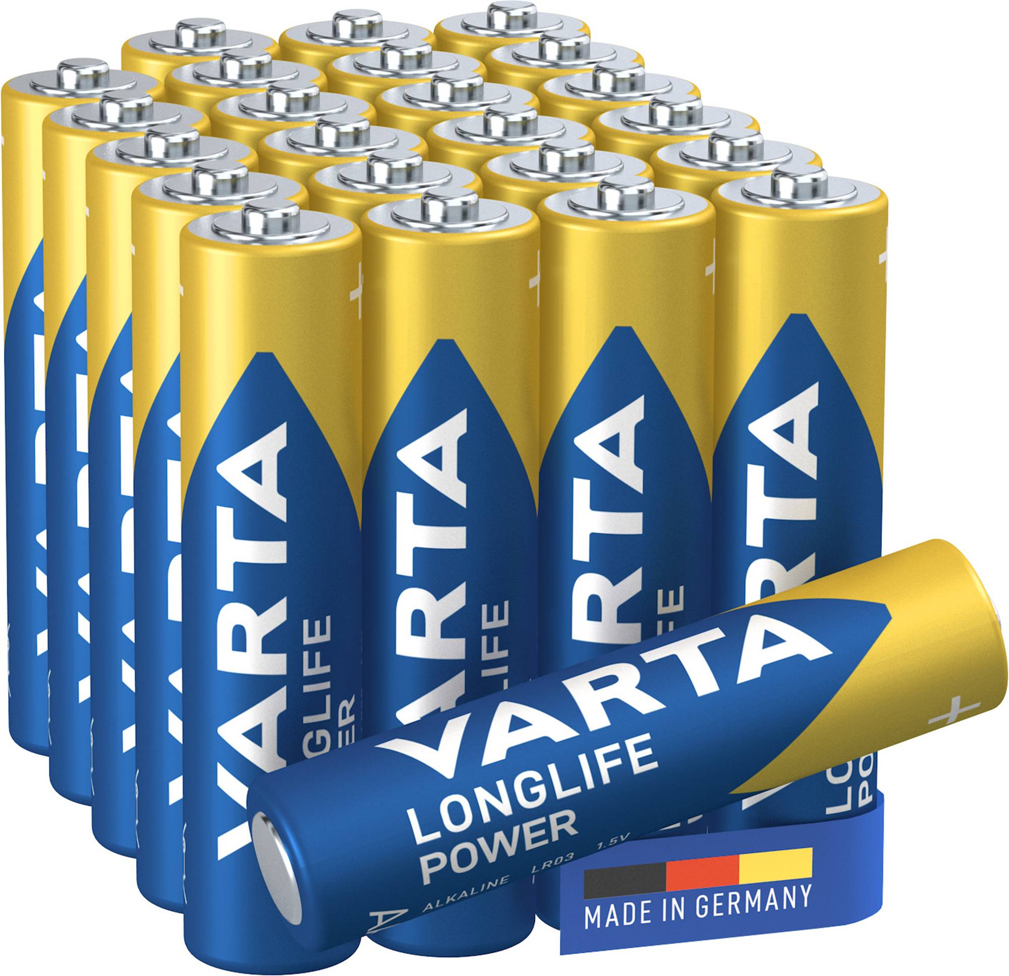 16x Varta 40883 Longlife Power LR03/AAA (Micro) (4903) Batterie, 24 Stk. in Box - Alkali-Mangan Batterie (Alkaline), 1,5 V
