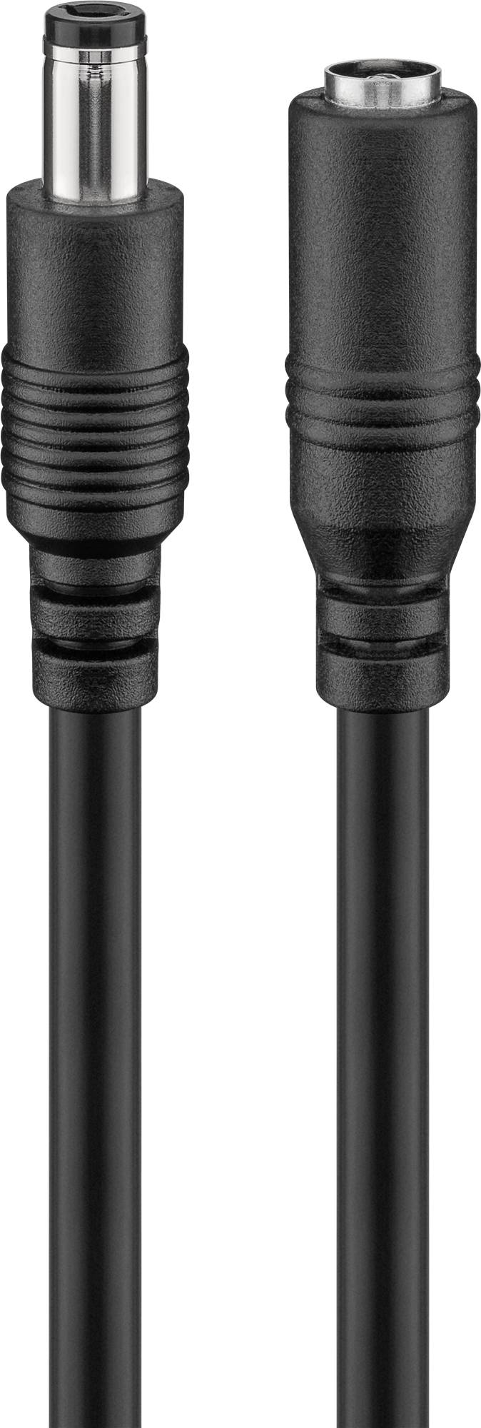 60x Goobay 71401 DC-Verlängerungskabel, 3 m, schwarz, 3 m - mit Hohlstecker 5,5 x 2,5 mm