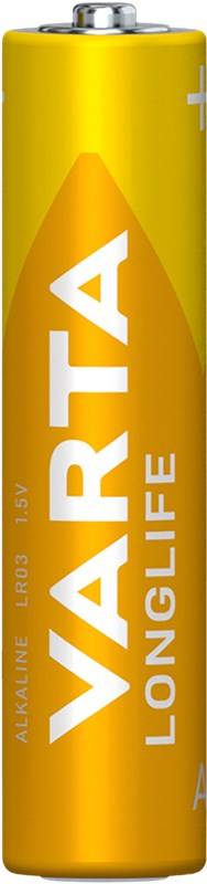 24x Varta 40877 Longlife LR03/AAA (Micro) (4103) Batterie, 12 Stk. Box - Alkali-Mangan Batterie (Alkaline), 1,5 V