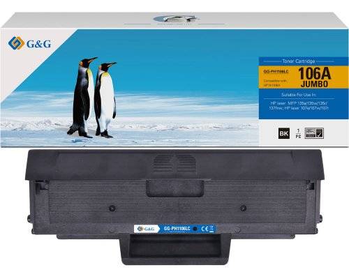 G&G 19222 G&G XL-Toner kompatibel mit HP 106A/ W1106A