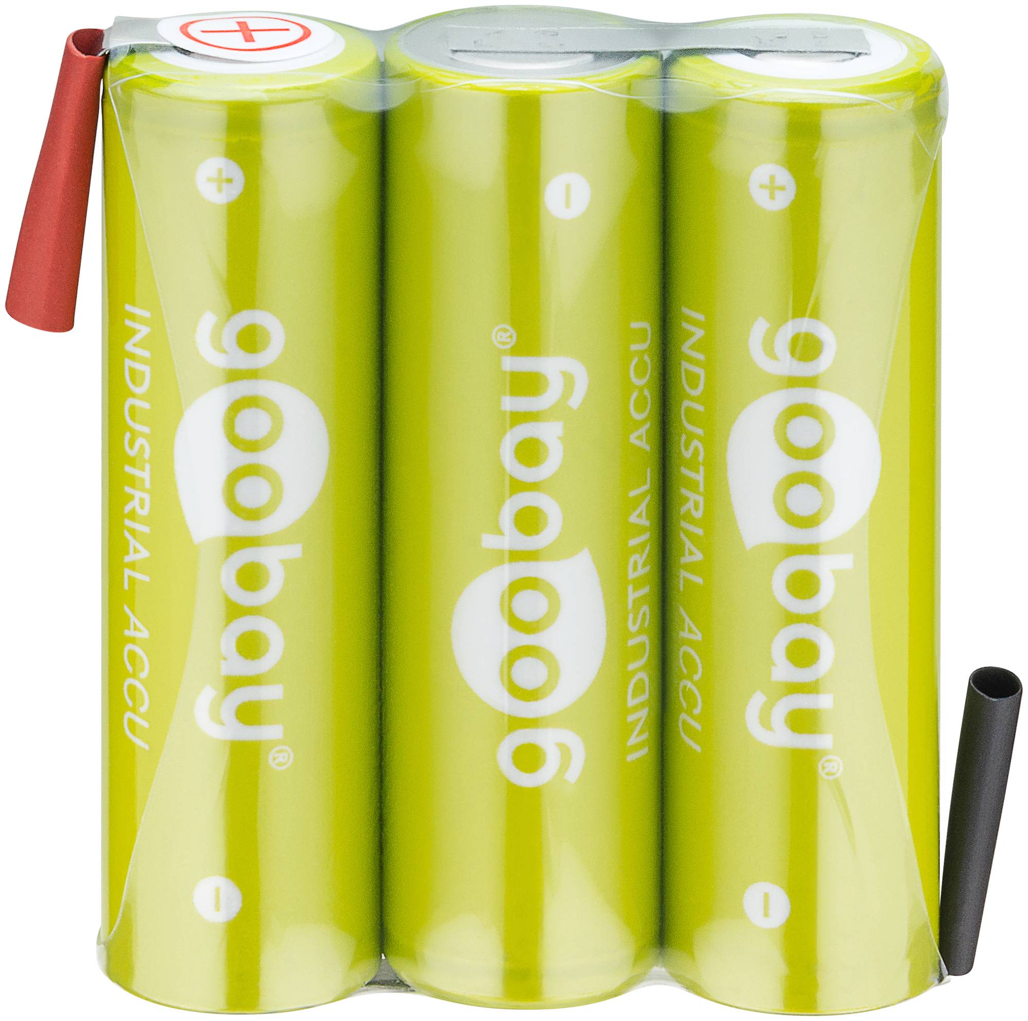 15x Goobay 55652 3x AA (Mignon) Akku - 2100 mAh, Grün - Lötfahne (Z), LSD-NiMH Akku (Ready-to-Use), 3,6 V