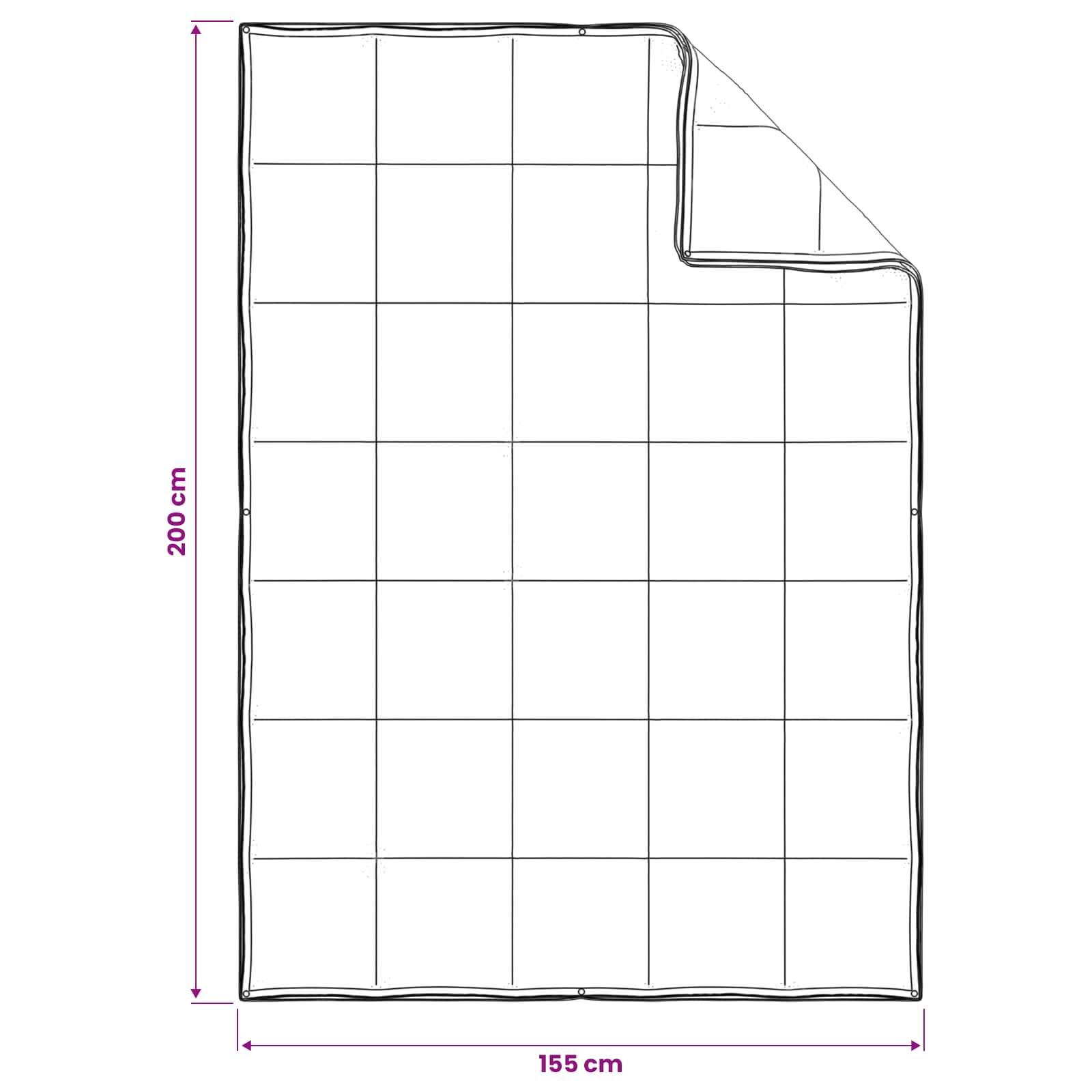 vidaXL Ganzjahresbettdecke Weiß 155 x 200 cm Bambusfaser