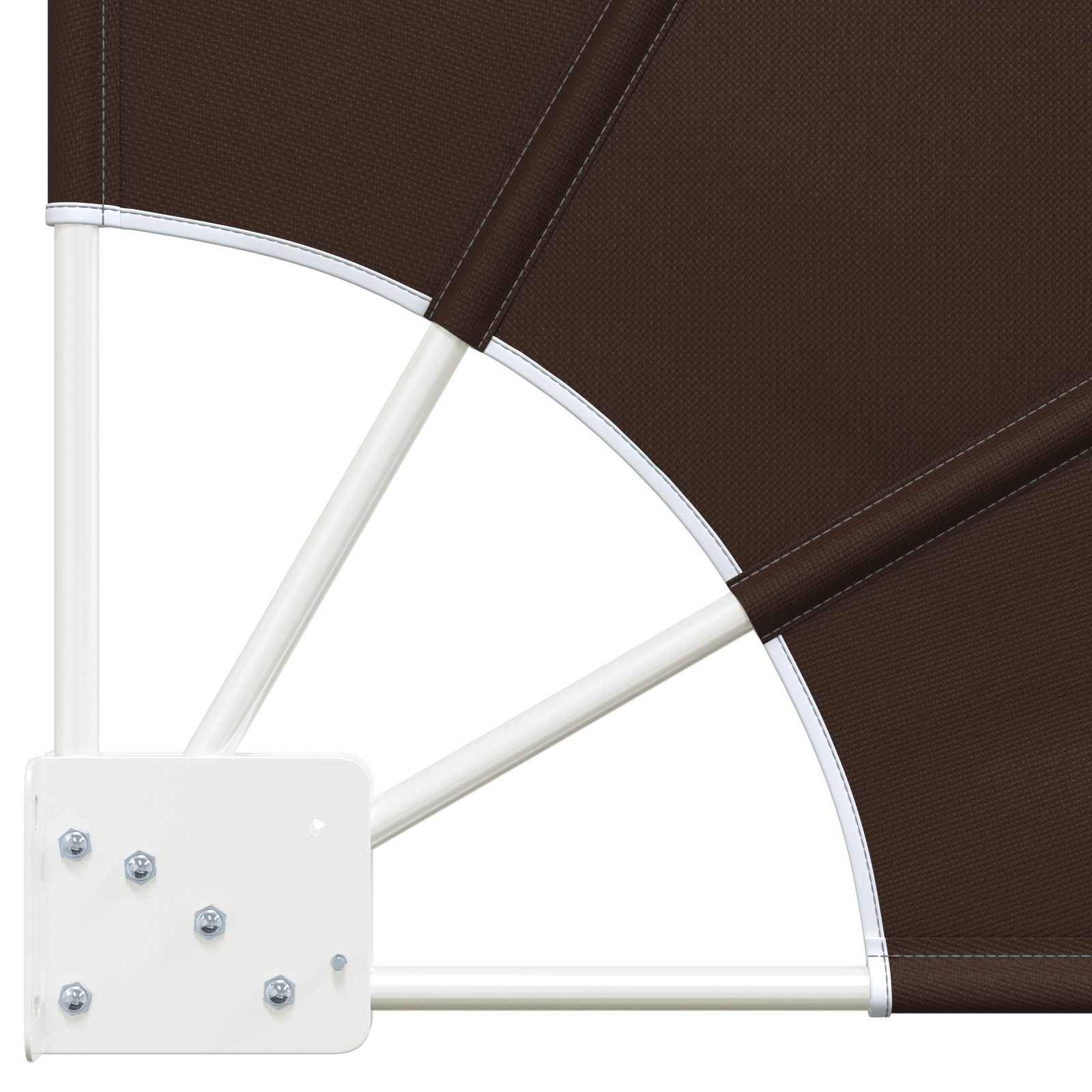 vidaXL Balkon Sichtschutz 160 x 160 cm Polyester Braun