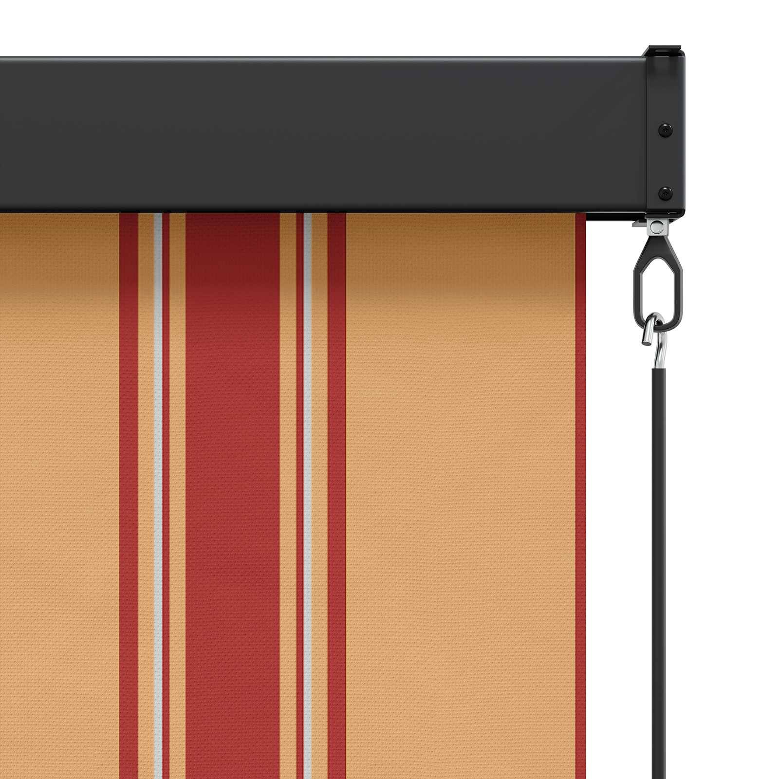 vidaXL Rollo Mehrfarbig 60 x 250 cm Stoff und Aluminium