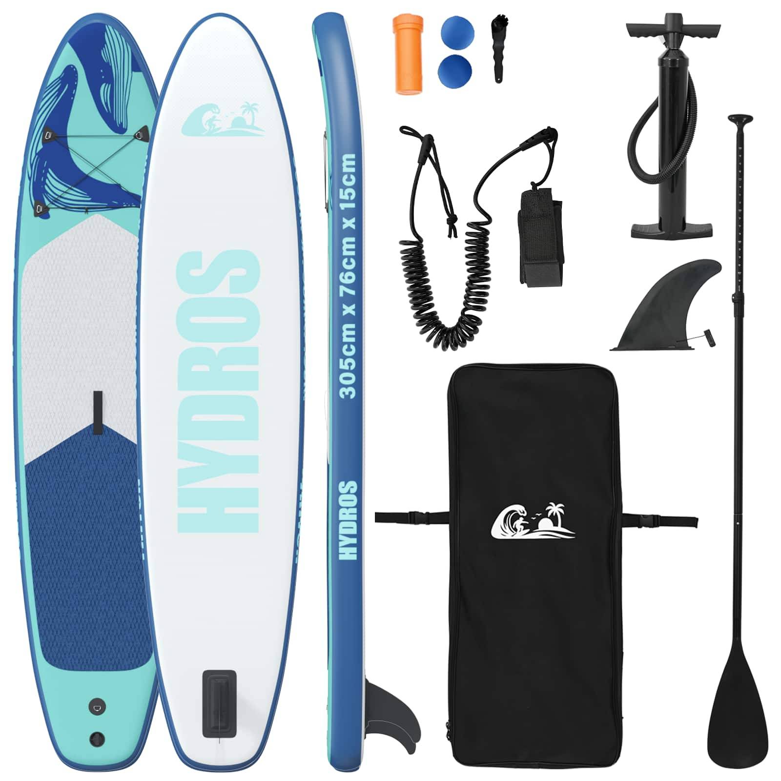 vidaXL Aufblasbares Stand Up Paddle Board HYDROS 305 x 76 x 15 cm für