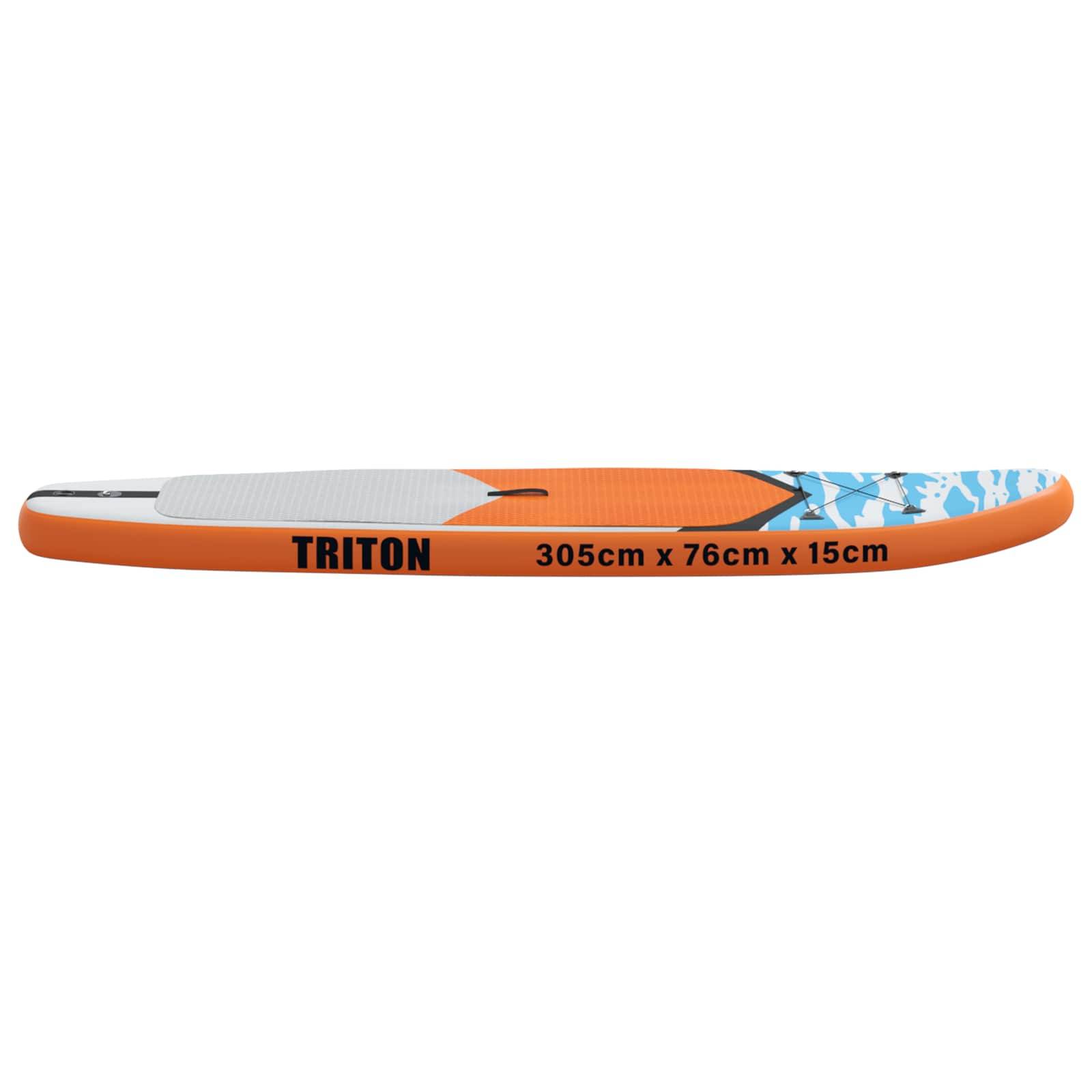 vidaXL Aufblasbares Stand Up Paddle Board TRITON 305 x 76 x 15 cm Blau