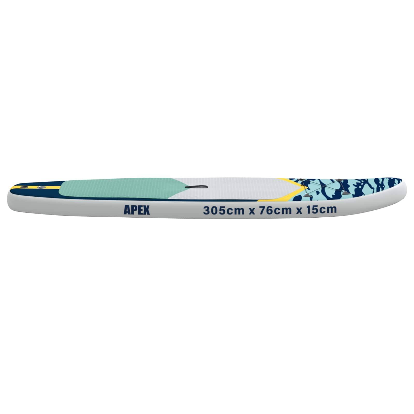 vidaXL Aufblasbares Stand Up Paddle Board APEX 305 x 76 x 15 cm Blau