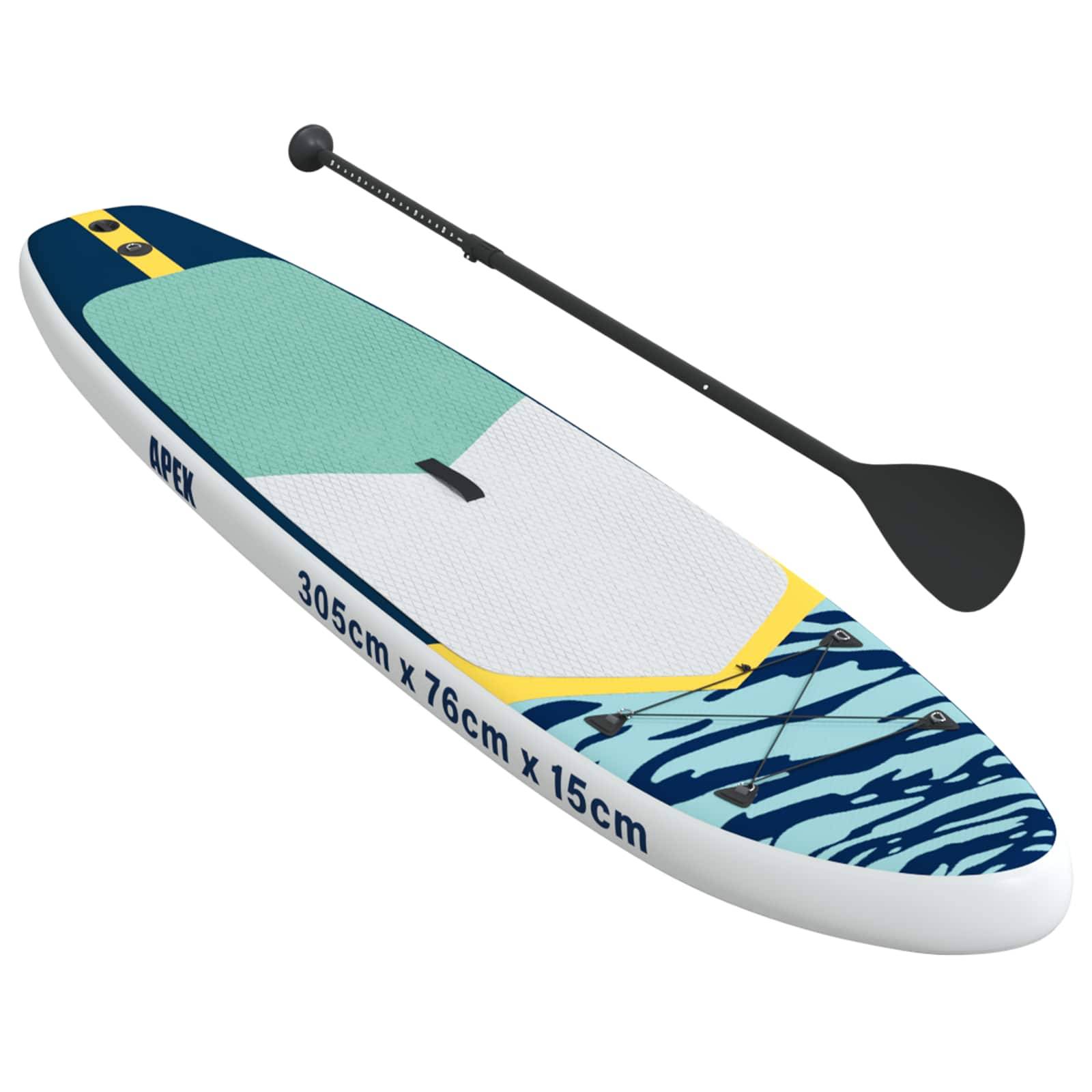 vidaXL Aufblasbares Stand Up Paddle Board APEX 305 x 76 x 15 cm Blau