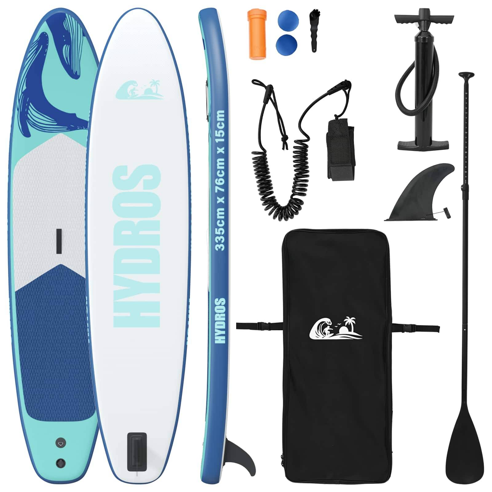 vidaXL Aufblasbares Stand Up Paddle Board HYDROS 335 x 76 x 15 cm für