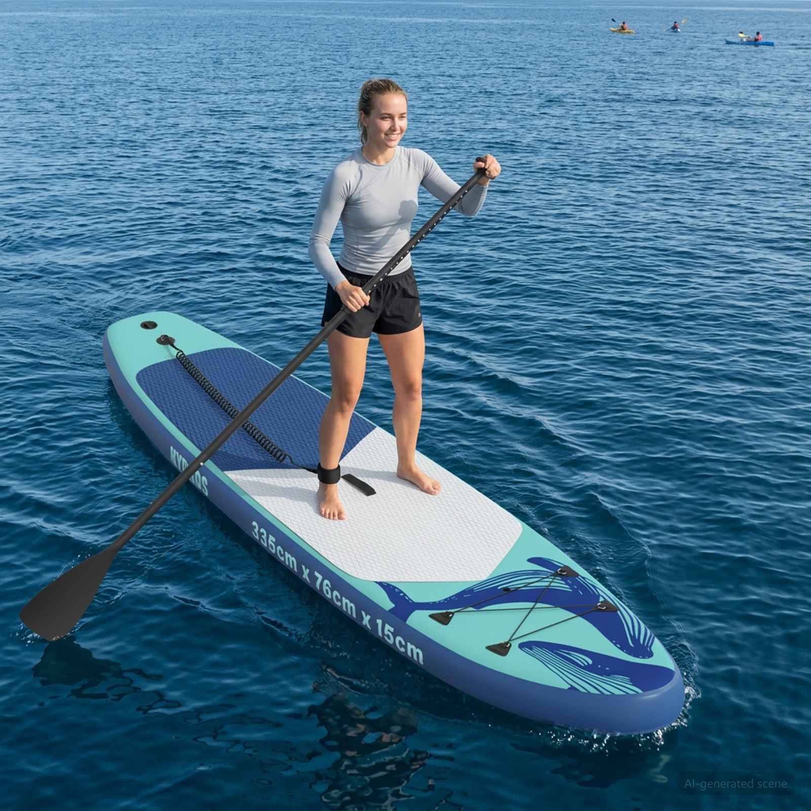 vidaXL Aufblasbares Stand Up Paddle Board HYDROS 335 x 76 x 15 cm für
