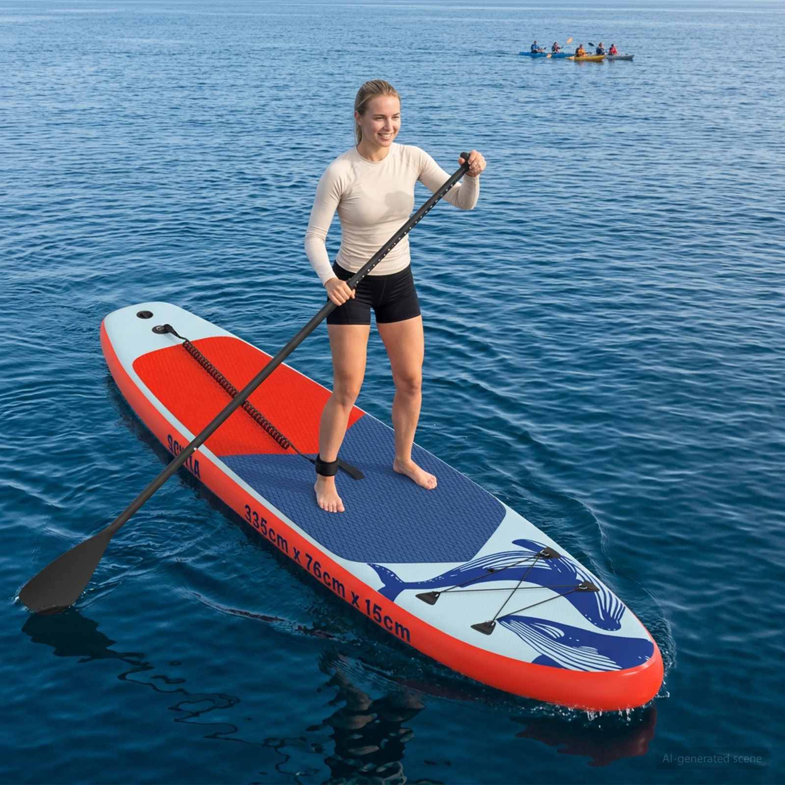 vidaXL Aufblasbares Stand Up Paddle Board SCYLLA 335 x 76 x 15 cm Blau