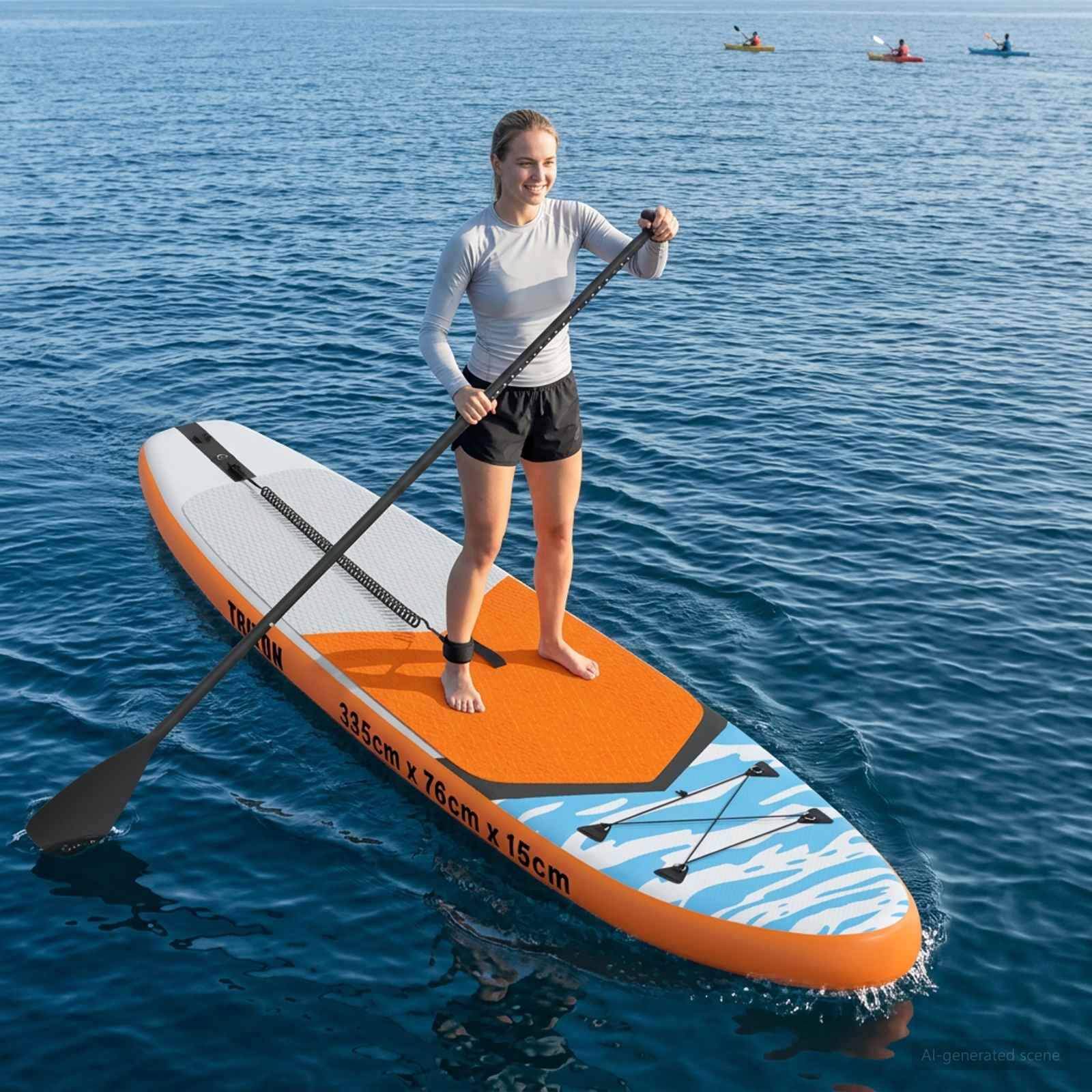 vidaXL Aufblasbares Stand-Up-Paddle-Board TRITON 335 x 76 x 15 cm Blau