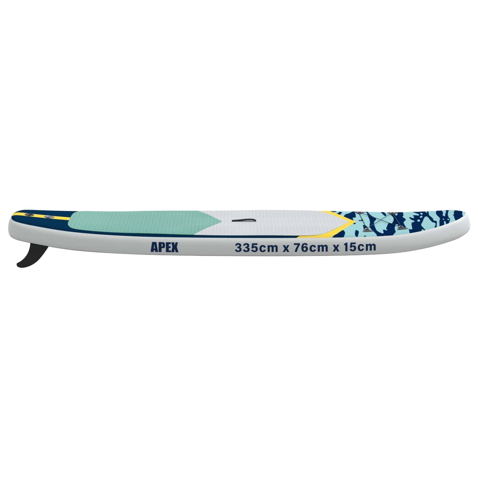 vidaXL Aufblasbares Stand-Up-Paddle-Board APEX 335 x 76 x 15 cm Blau