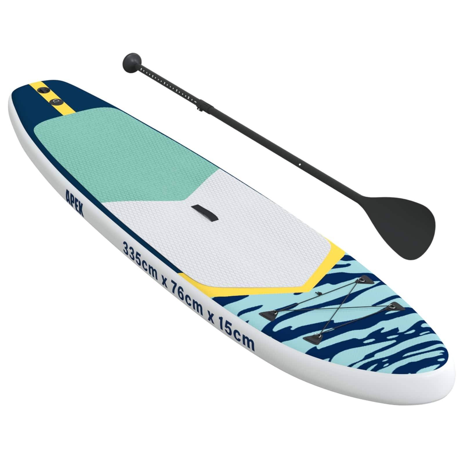 vidaXL Aufblasbares Stand-Up-Paddle-Board APEX 335 x 76 x 15 cm Blau