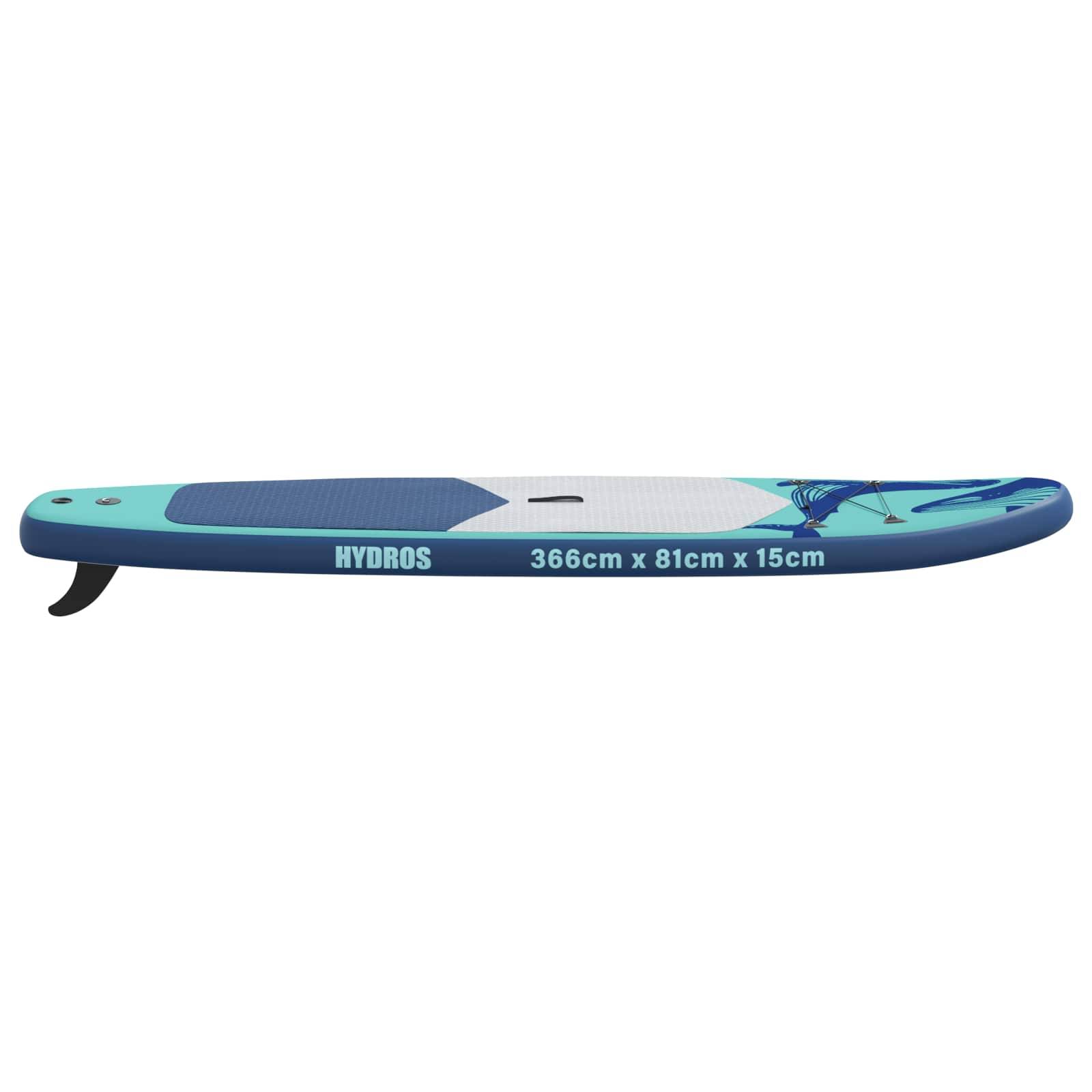 vidaXL Aufblasbares Stand Up Paddle Board HYDROS 366 x 81 x 15 cm für