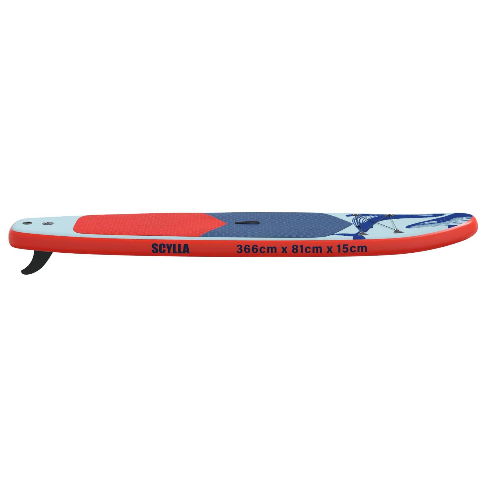 vidaXL Aufblasbares Stand Up Paddle Board SCYLLA 366 x 81 x 15 cm Blau