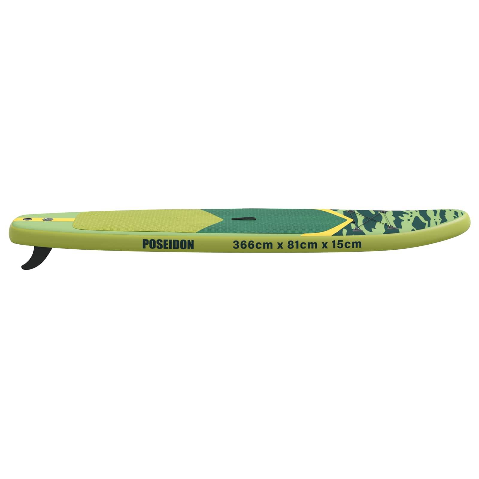 vidaXL Aufblasbares Stand-Up-Paddle-Board POSEIDON 366 x 81 x 15 cm