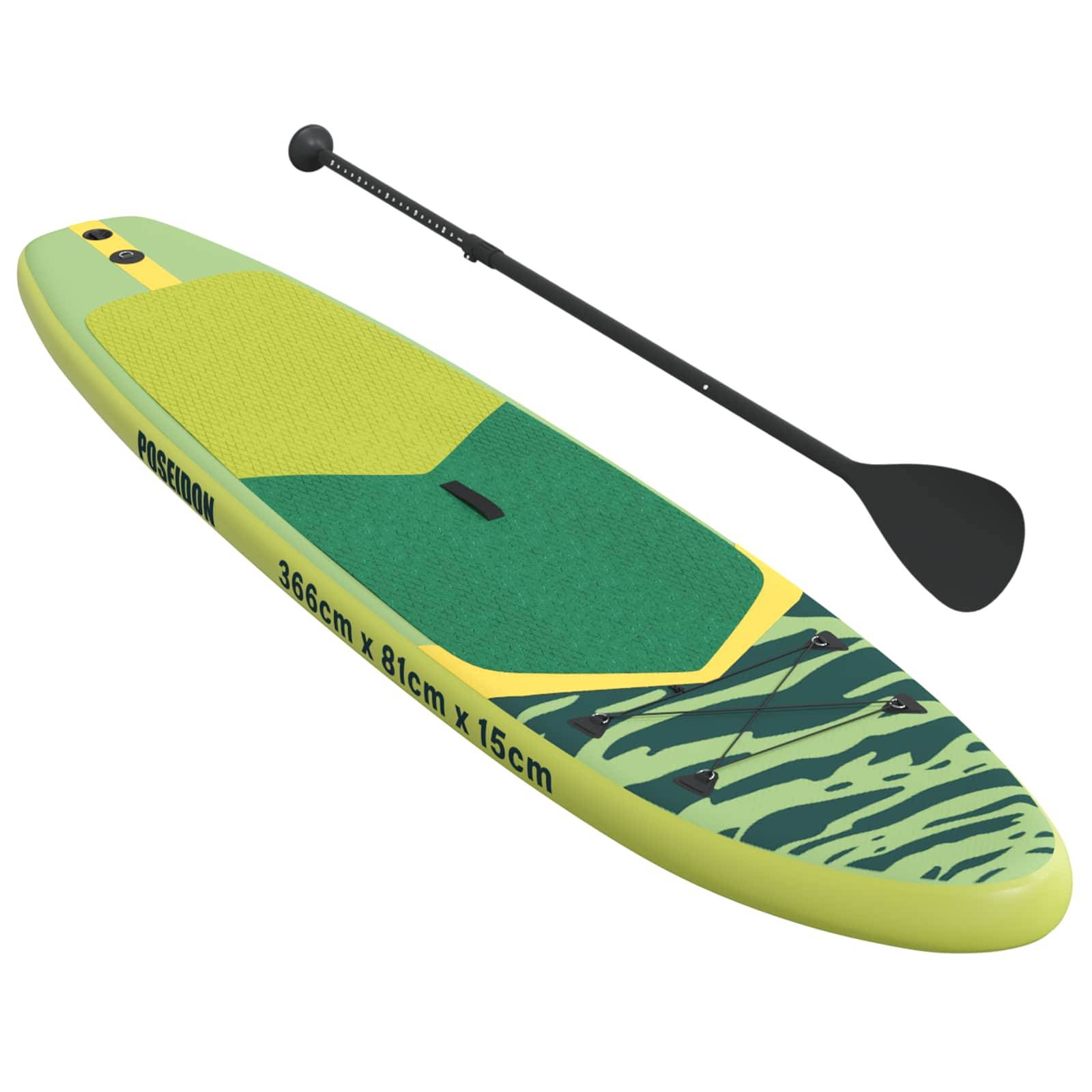 vidaXL Aufblasbares Stand-Up-Paddle-Board POSEIDON 366 x 81 x 15 cm