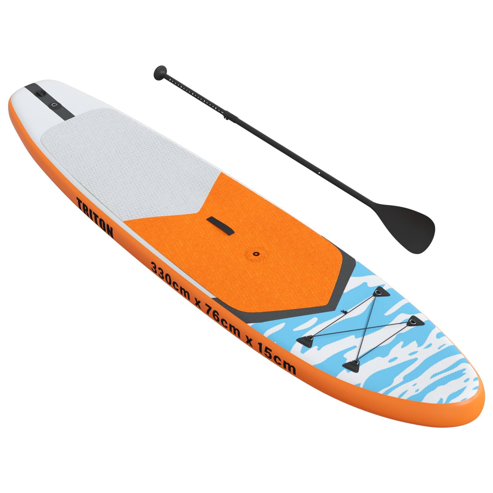 vidaXL Aufblasbares SUP-Board mit Segel TRITON 330 x 76 x 15 cm Blau