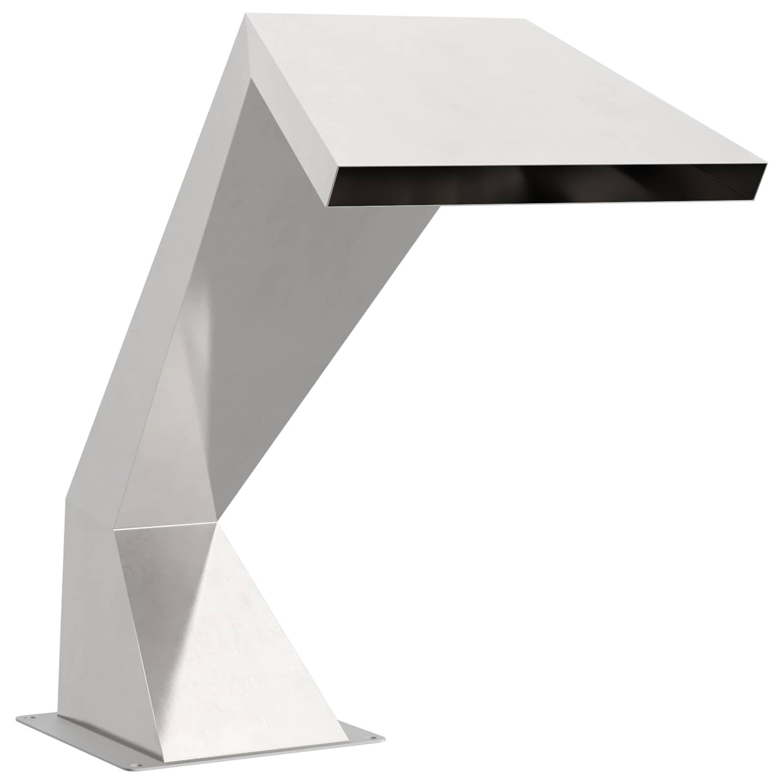 vidaXL Pool-Wasserfall Edelstahl 63,5 x 29 x 51 cm Silber