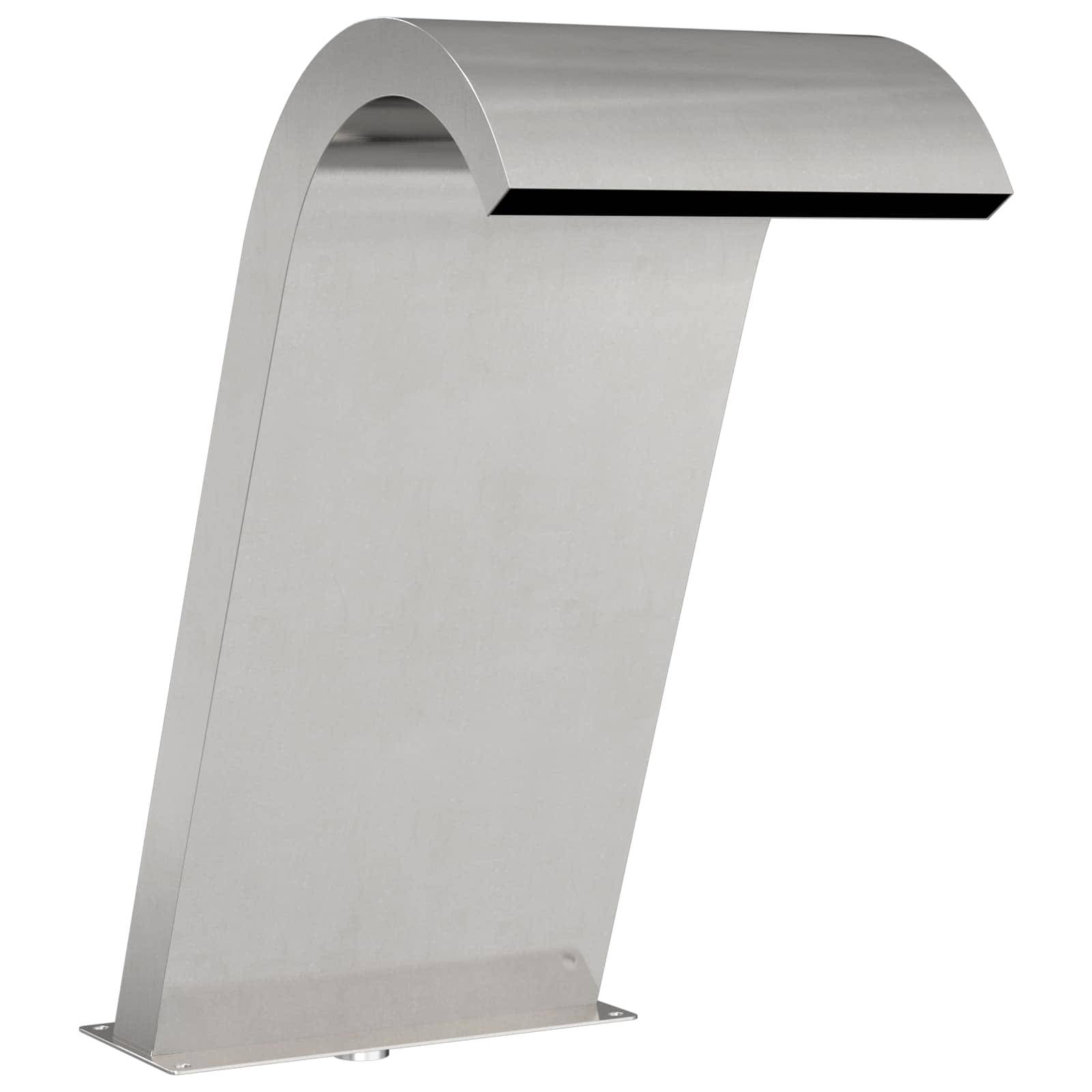 vidaXL Poolbrunnen Silber 47 x 31 x 60 cm Edelstahl