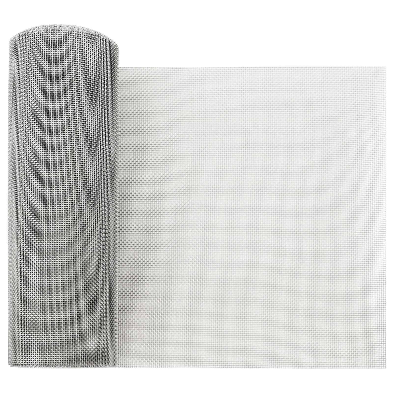 vidaXL Mesh Bildschirm 20 x 500 cm 20 Mesh Edelstahl 201 Silber