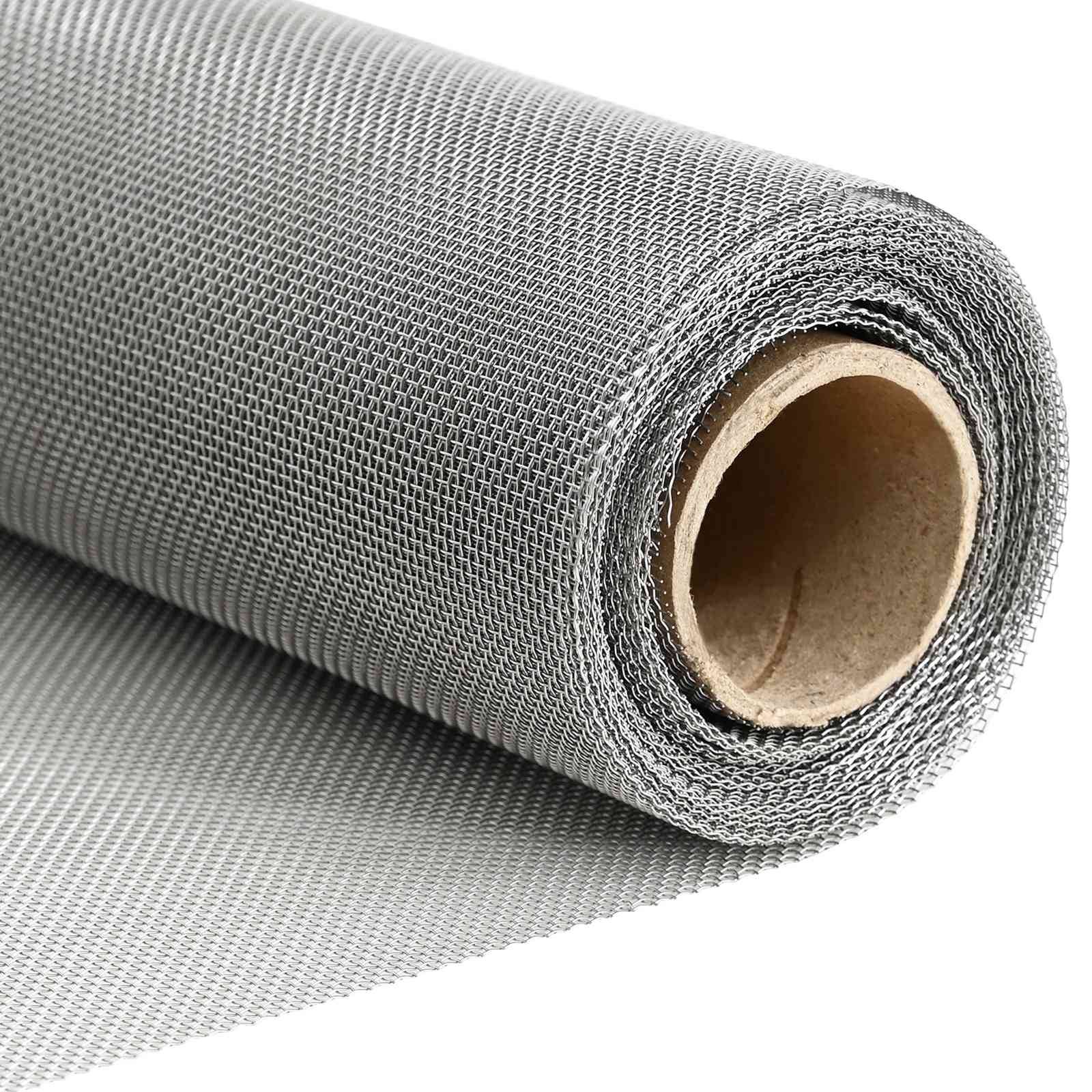 vidaXL Mesh Bildschirm 20 x 500 cm 20 Mesh Edelstahl 201 Silber